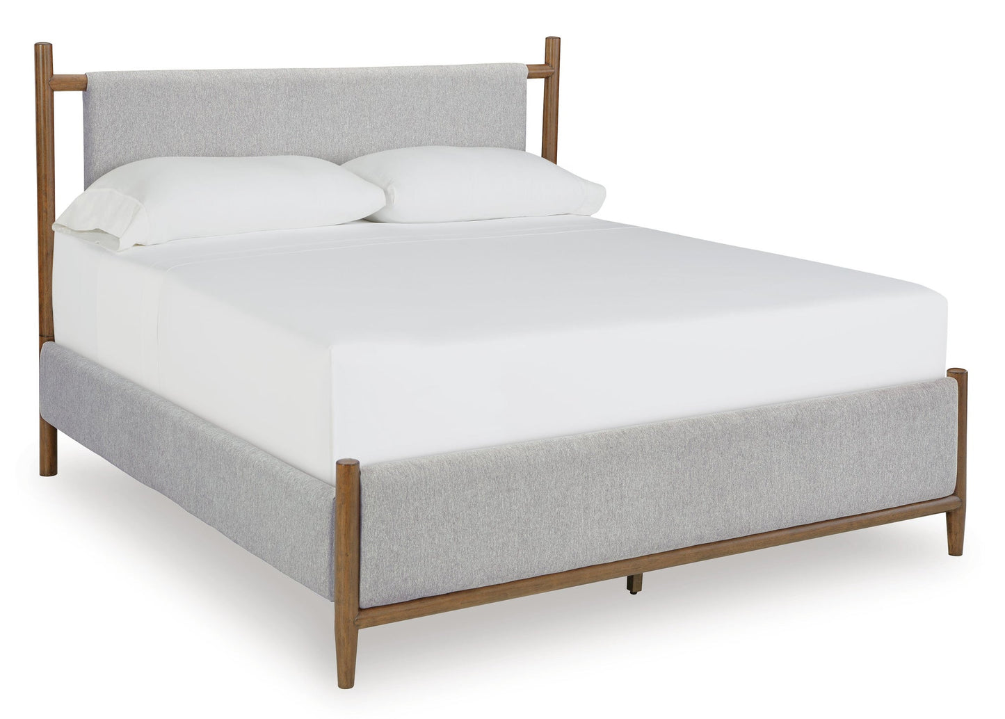 Lyncott California  Upholstered Bed, Dresser, Mirror, Chest And Nightstand
