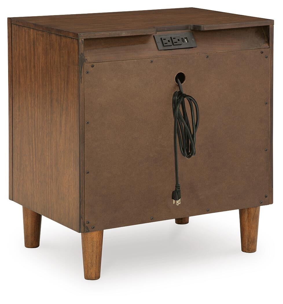 Lyncott California  Upholstered Bed, Dresser, Mirror, Chest And Nightstand