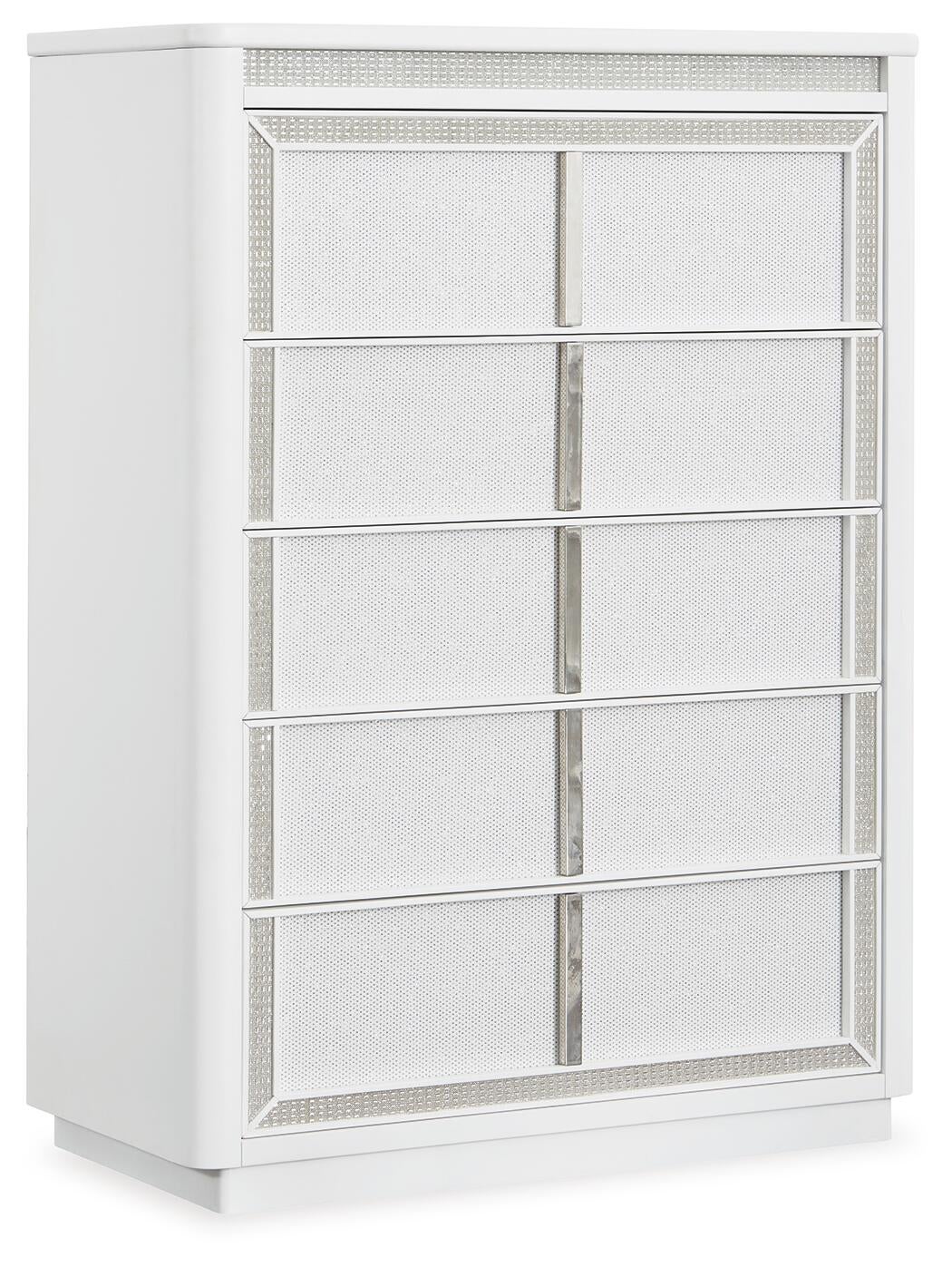 Chalanna  Upholstered Storage Bed, Dresser, Mirror, Chest And Nightstand