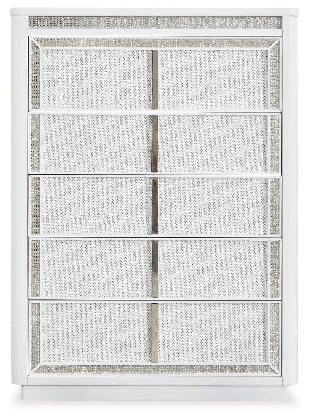 Chalanna  Upholstered Storage Bed, Dresser, Mirror, Chest And Nightstand