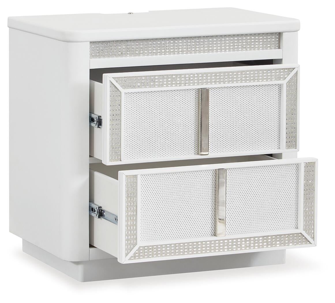 Chalanna  Upholstered Storage Bed, Dresser, Mirror, Chest And Nightstand