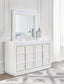 Chalanna  Upholstered Storage Bed, Dresser, Mirror, Chest And Nightstand