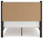 Cadmori Cama Tapizada con Panel, Cómoda y Espejo