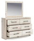 Lawroy  Panel Bed With Storage, Dresser And Mirror