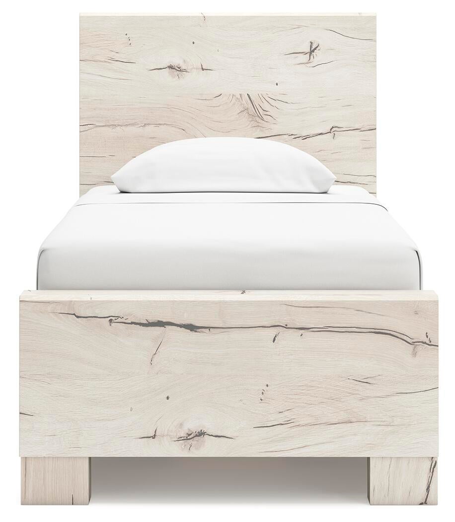 Lawroy  Panel Bed With Storage, Dresser And Mirror