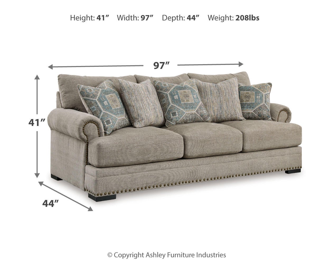 Sofá, Loveseat, Silla y Otomana Galemore