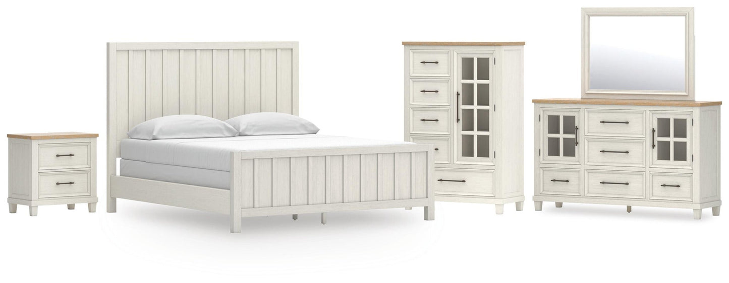 Shaybrock California  Panel Bed, Dresser, Mirror, Chest And Nightstand