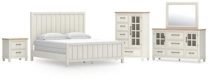 Shaybrock California  Panel Bed, Dresser, Mirror, Chest And Nightstand