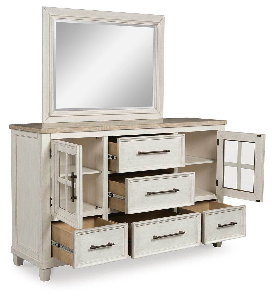 Shaybrock California  Panel Bed, Dresser, Mirror, Chest And Nightstand