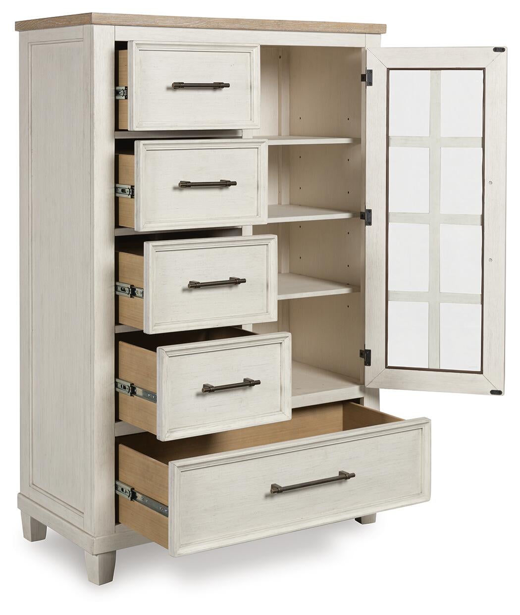 Shaybrock California  Panel Bed, Dresser, Mirror, Chest And Nightstand