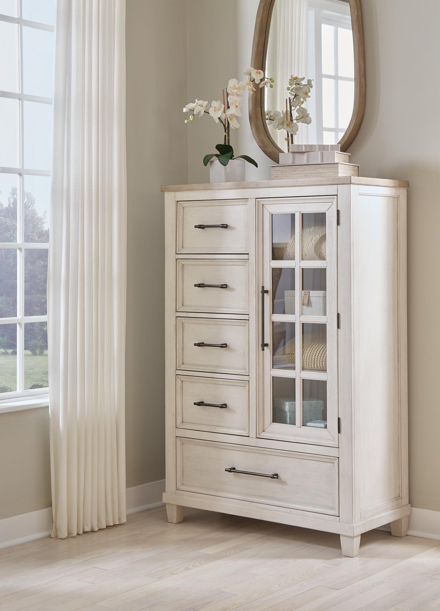 Shaybrock California  Panel Bed, Dresser, Mirror, Chest And Nightstand
