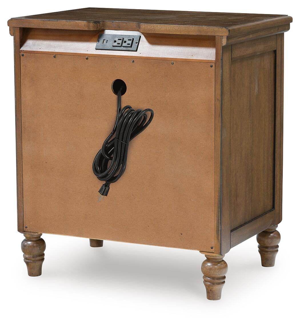Sturlayne California  Upholstered Panel Bed, Dresser, Mirror, Chest And Nightstand