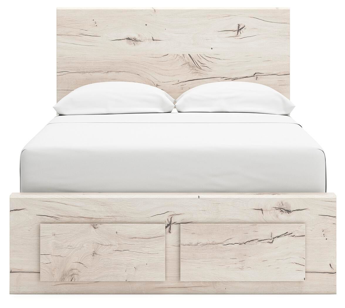 Cama, cómoda, espejo y mesita de noche Lawroy Panel