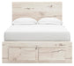 Cama, cómoda, espejo y mesita de noche Lawroy Panel