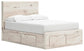 Cama, cómoda, espejo y mesita de noche Lawroy Panel