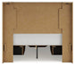 Cama, cómoda, espejo y mesita de noche Lawroy Panel