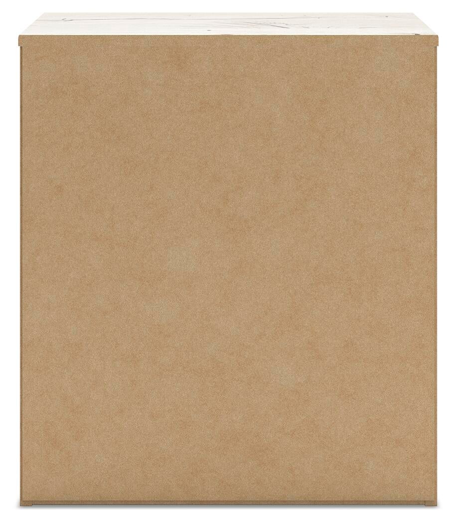 Cama, cómoda, espejo y mesita de noche Lawroy Panel