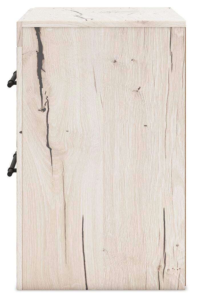Cama, cómoda, espejo y mesita de noche Lawroy Panel