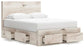 Cama con cabecero Lawroy, cómoda y espejo