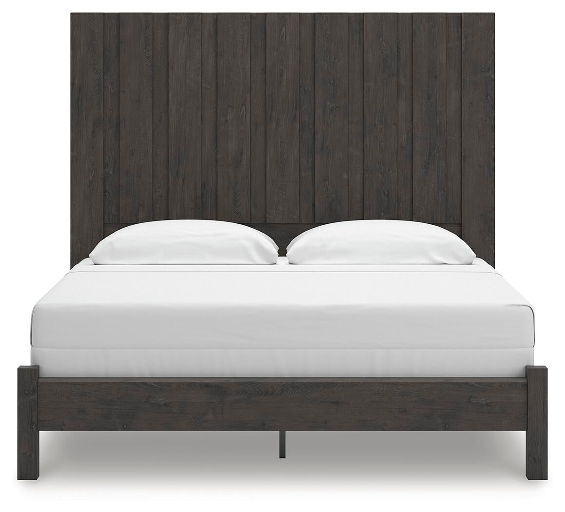 Fraluna  Panel Bed, Dresser, Mirror And Nightstand