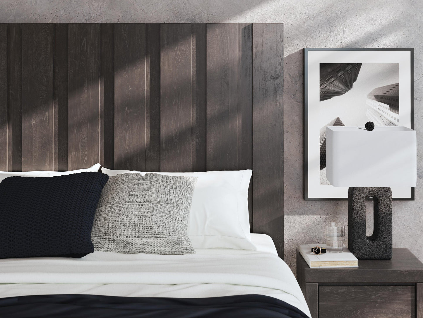 Fraluna  Panel Bed, Dresser, Mirror And Nightstand