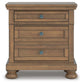 Feddinger California  Storage Sleigh Bed With Mirrored Dresser And Nightstand