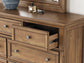 Feddinger California  Storage Sleigh Bed With Mirrored Dresser And Nightstand