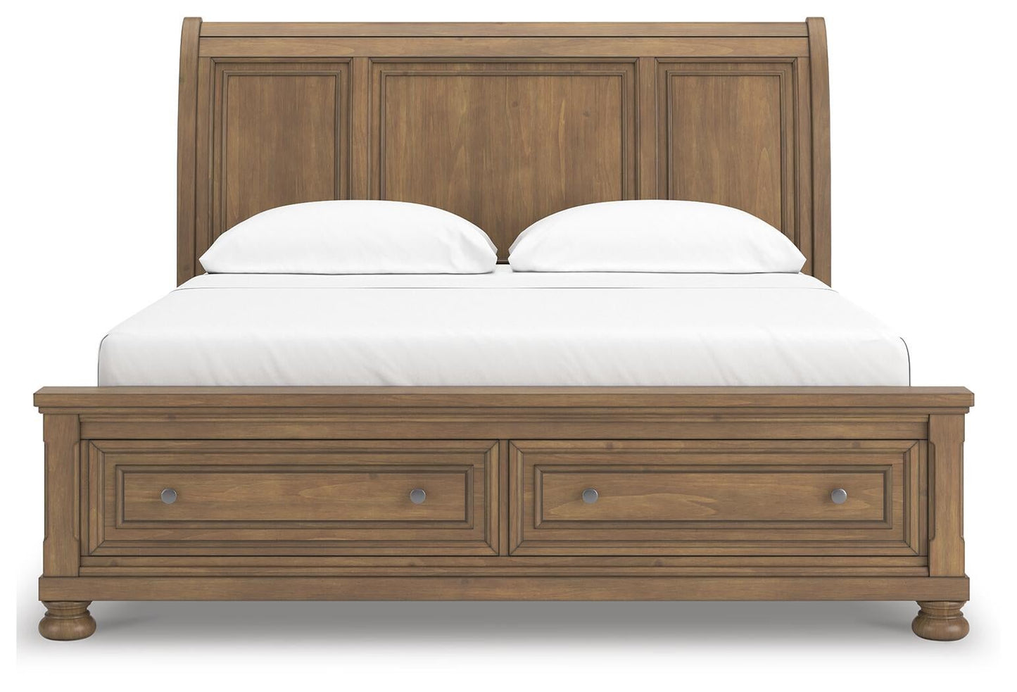 Feddinger California  Storage Sleigh Bed With Mirrored Dresser, Chest And Nightstand