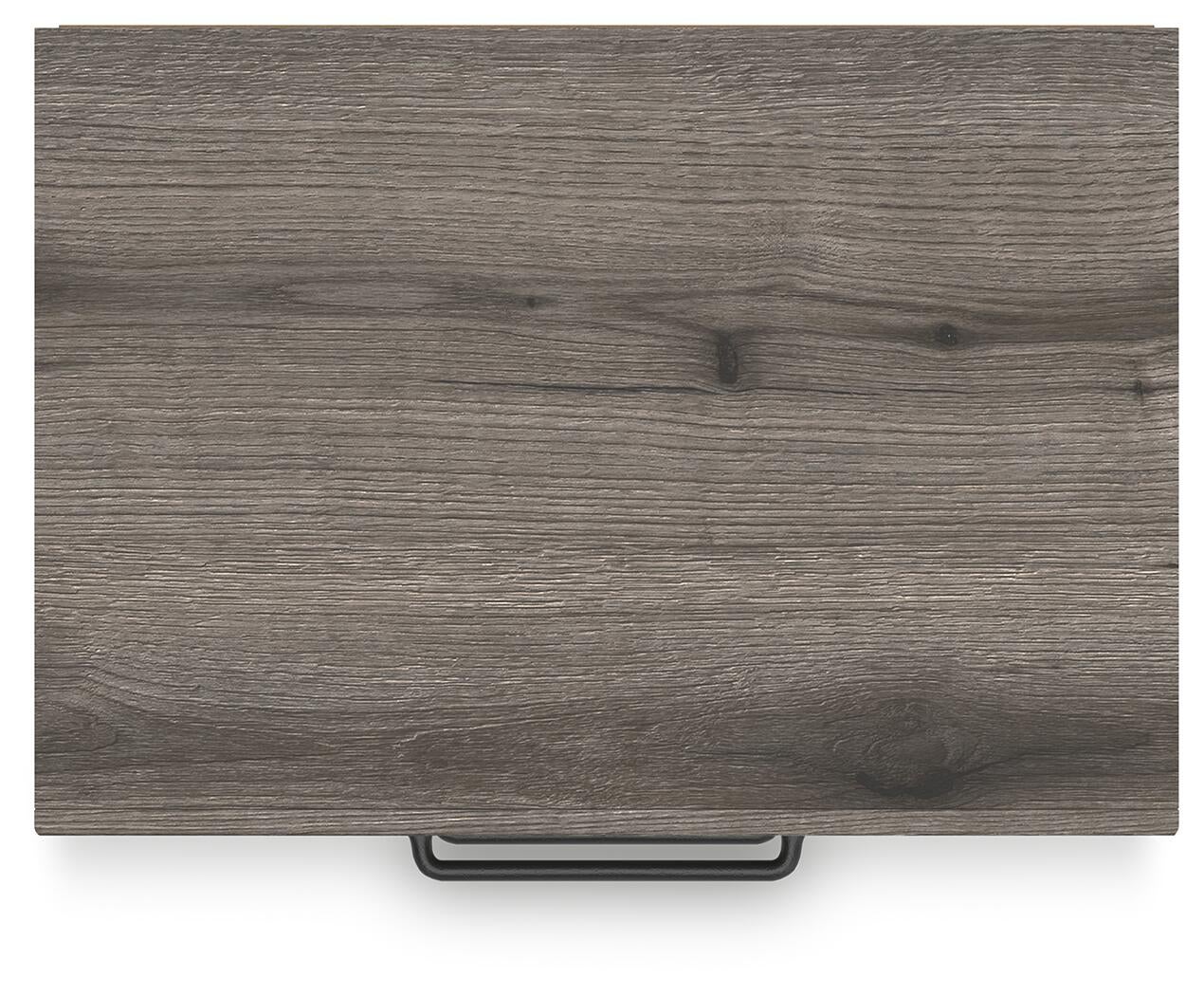 Cama de paneles, cómoda, espejo y mesita de noche Graystorm