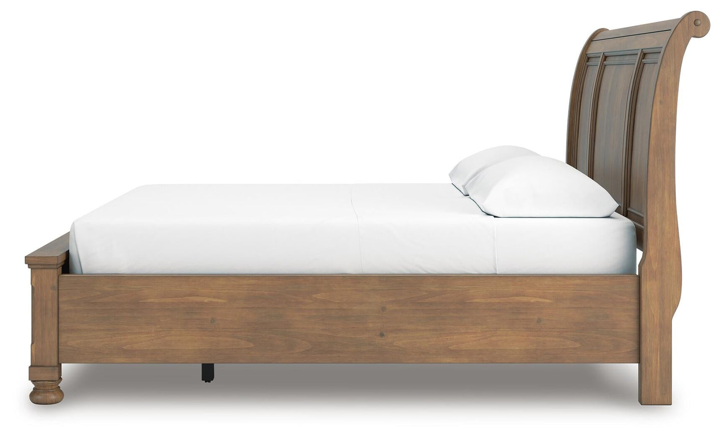Feddinger California  Storage Sleigh Bed With Mirrored Dresser