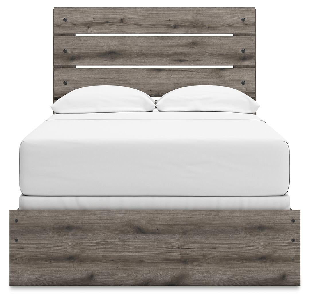 Graystorm  Panel Bed, Dresser And Mirror