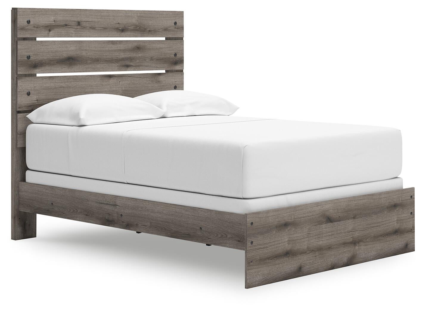 Graystorm  Panel Bed, Dresser And Mirror