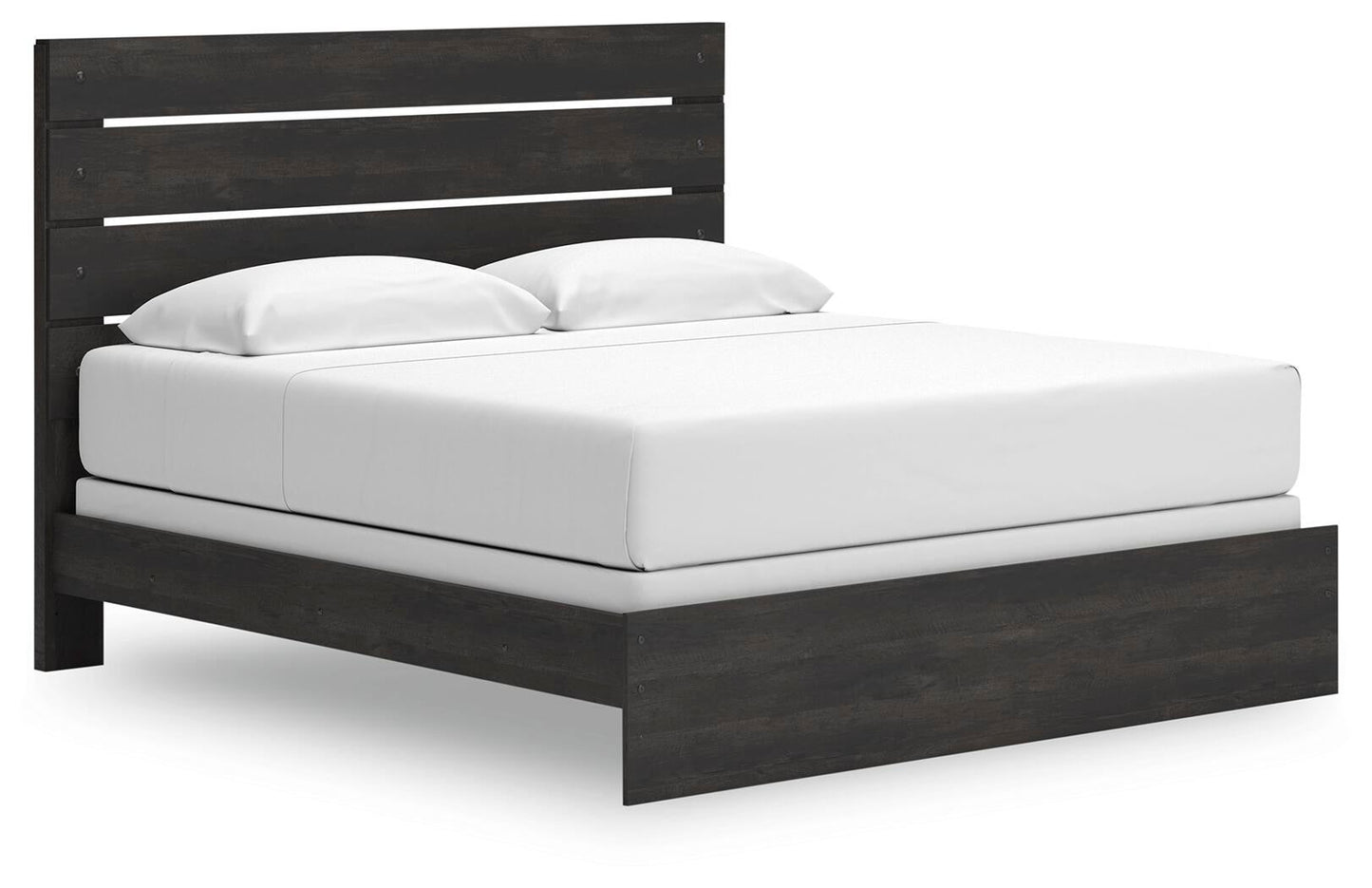 Cama con panel, tocador y espejo Hollivern