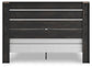 Cama con panel, tocador y espejo Hollivern