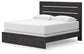 Cama con panel, tocador y espejo Hollivern