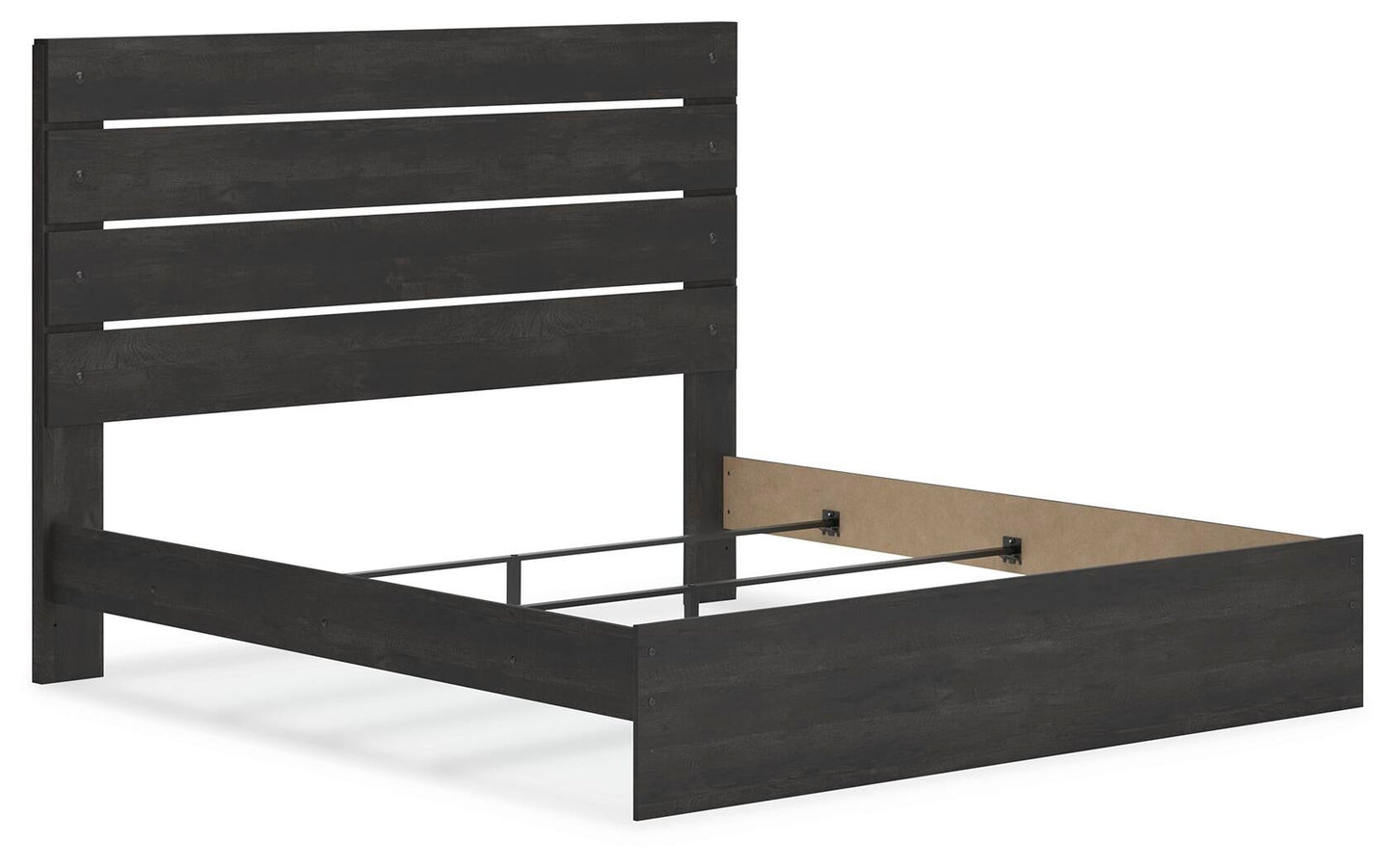 Cama con panel, tocador y espejo Hollivern