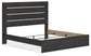 Cama con panel, tocador y espejo Hollivern