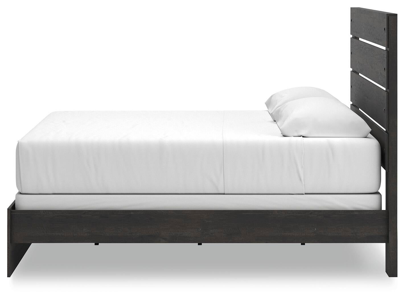 Cama con panel, tocador y espejo Hollivern