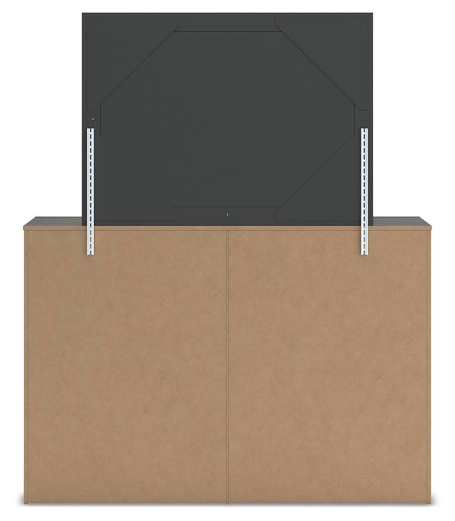 Cama Panel, Cómoda, Espejo y Mesita de Noche Fraluna