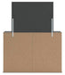Cama Panel, Cómoda, Espejo y Mesita de Noche Fraluna