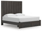Cama Panel, Cómoda, Espejo y Mesita de Noche Fraluna