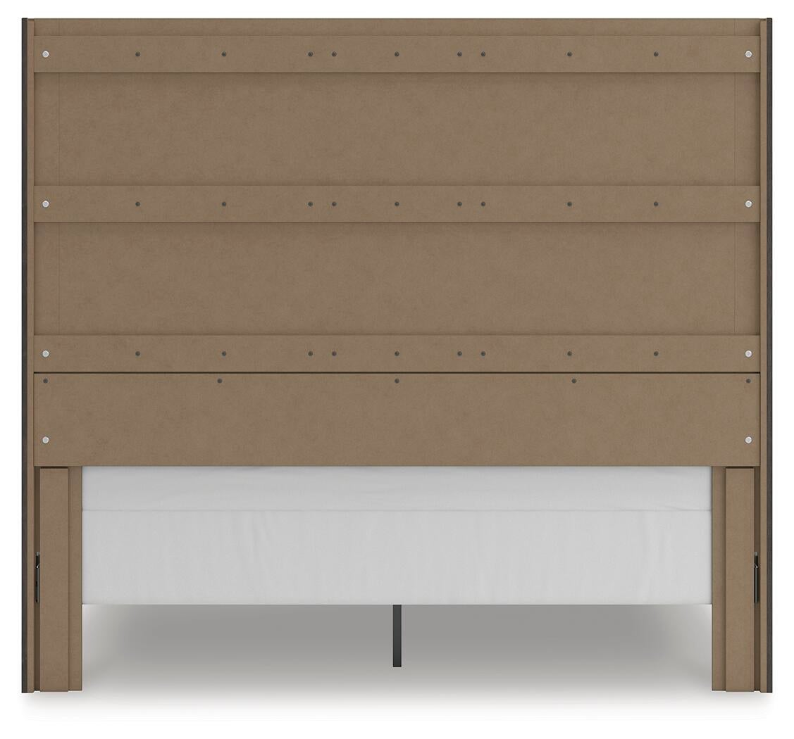 Cama Panel, Cómoda, Espejo y Mesita de Noche Fraluna