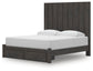 Cama Panel, Cómoda, Espejo y Mesita de Noche Fraluna
