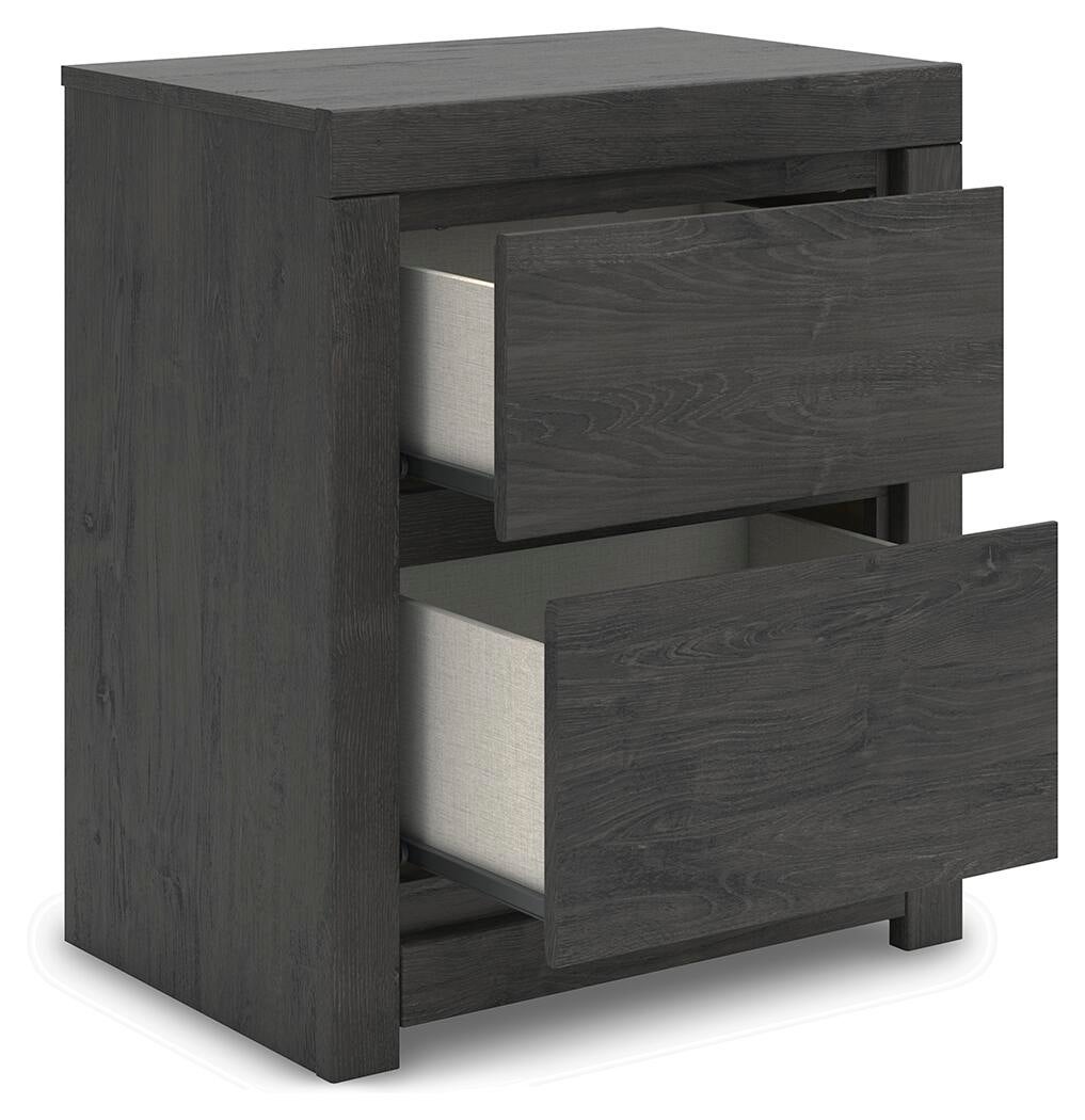 Cama Panel, Cómoda, Espejo y Mesita de Noche Fraluna