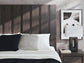 Cama Panel, Cómoda, Espejo y Mesita de Noche Fraluna