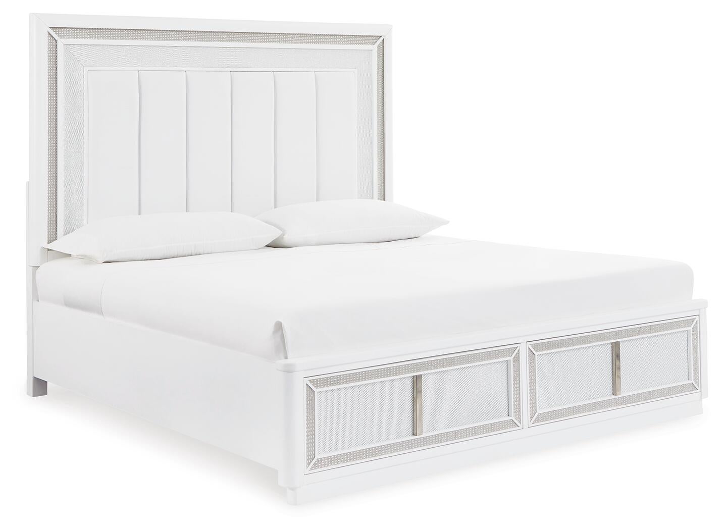Chalanna  Upholstered Storage Bed, Dresser, Mirror, Chest And Nightstand