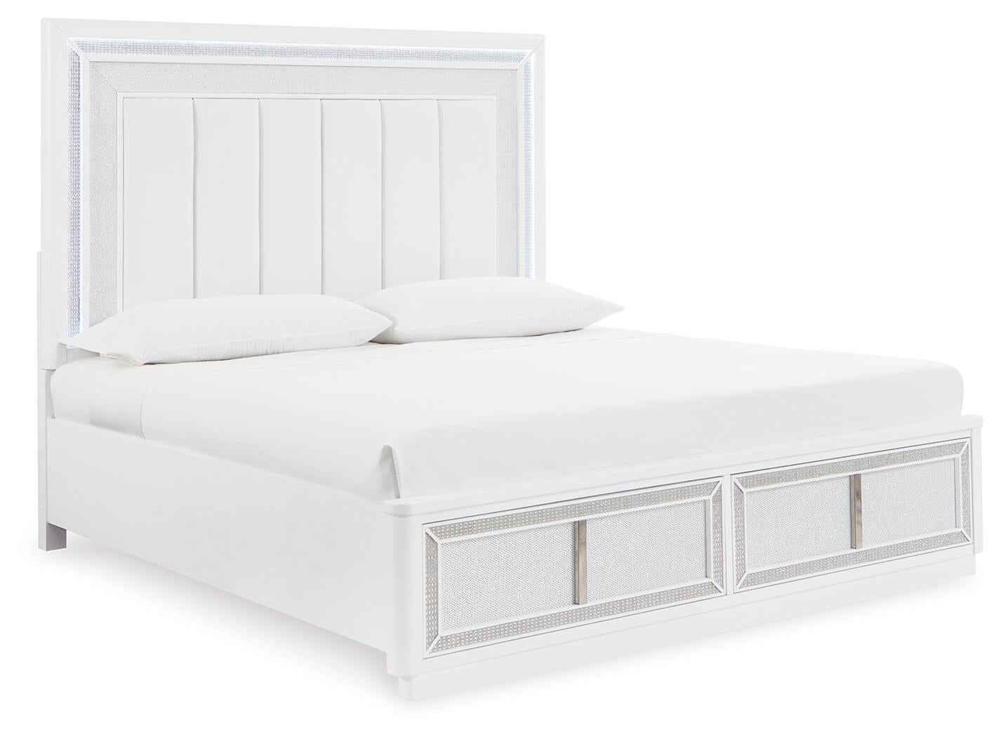 Chalanna  Upholstered Storage Bed, Dresser, Mirror, Chest And Nightstand