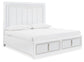 Chalanna  Upholstered Storage Bed, Dresser, Mirror, Chest And Nightstand