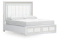 Chalanna California  Upholstered Storage Bed, Dresser, Mirror, Chest And Nightstand