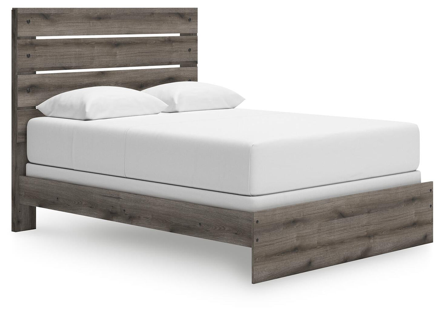 Cama con paneles, cómoda y espejo Graystorm